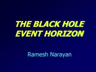 the Black Hole Event Horizon