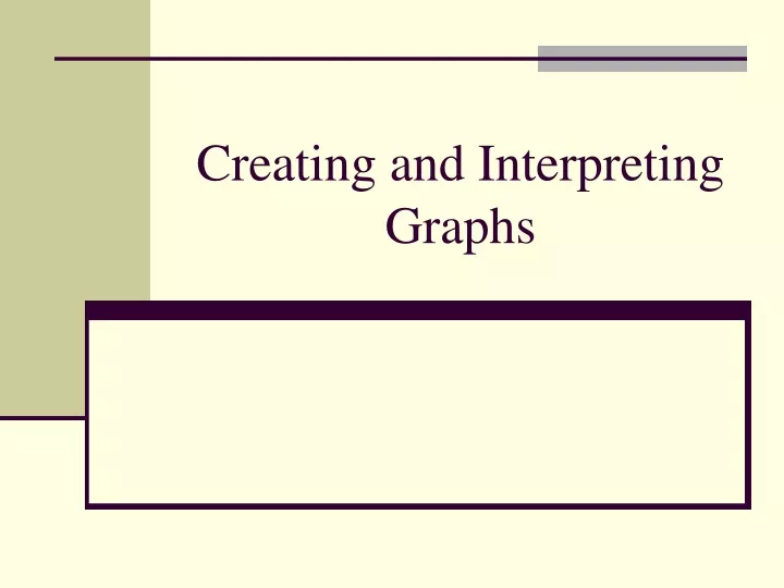 creating and interpreting graphs