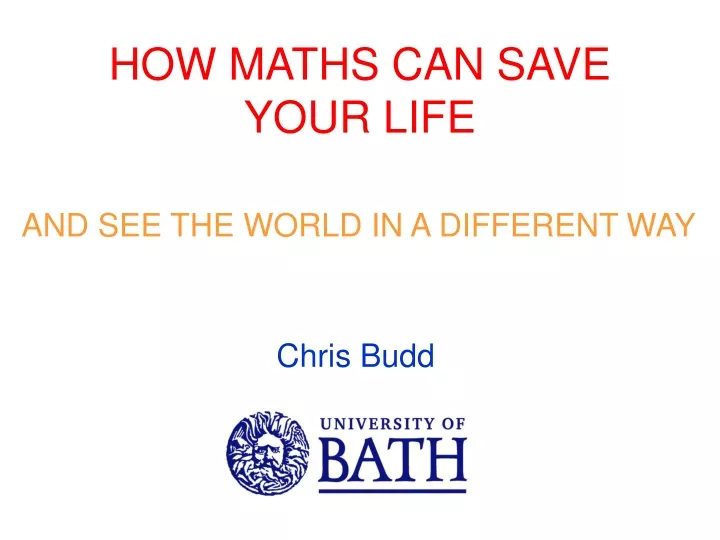 how maths can save your life
