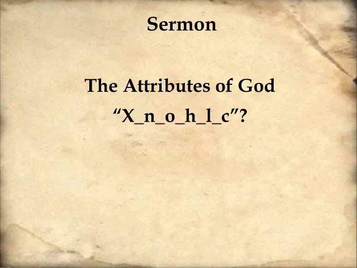 sermon