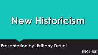 New Historicism
