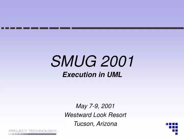 smug 2001 execution in uml