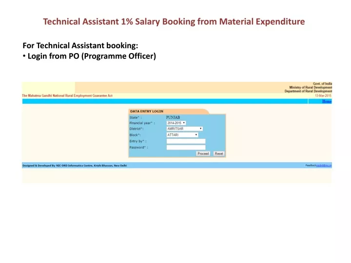 technical assistant 1 salary booking from