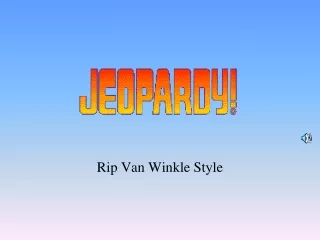Rip Van Winkle Style
