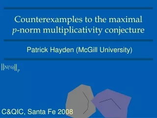 Counterexamples to the maximal  p -norm multiplicativity conjecture