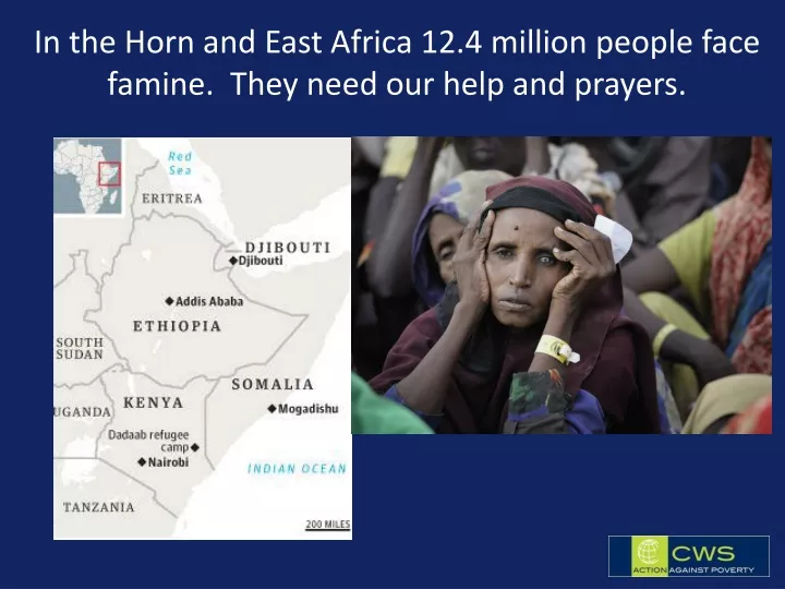 in the horn and east africa 12 4 million people