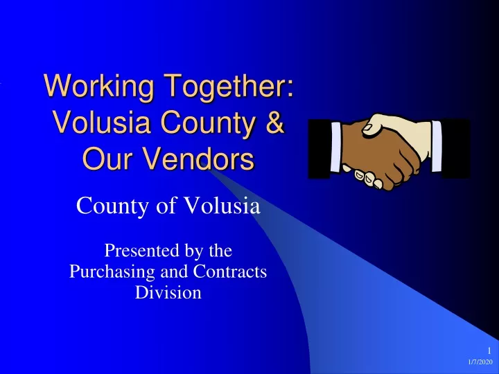 working together volusia county our vendors