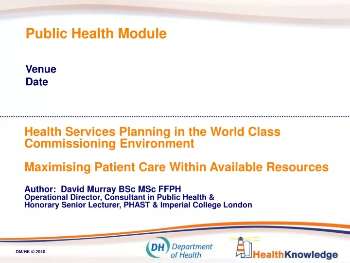 health services planning in the world class