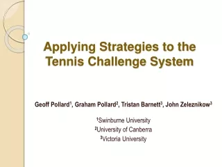 Applying Strategies to the Tennis Challenge System