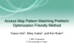 Optimization-Friendly Method for Improved Memory Access: AMPM Prefetcher - slide 1