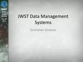 JWST Data Management Systems