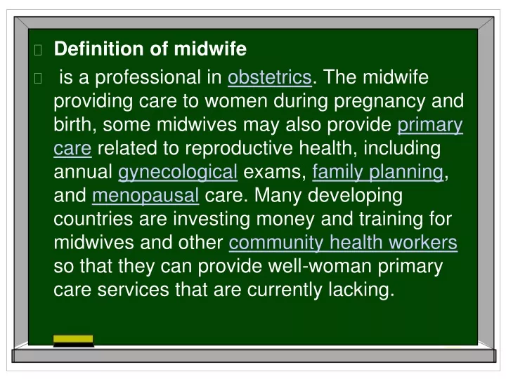 definition of midwife is a professional