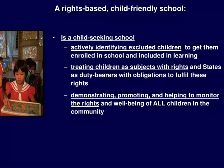 a rights based child friendly school