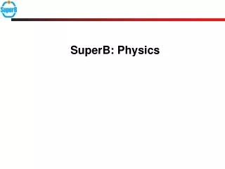 SuperB: Physics