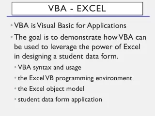 VBA - Excel