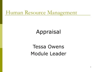 Human Resource Management