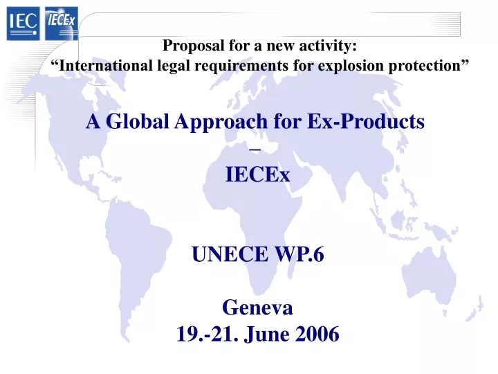 proposal for a new activity international legal