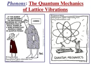 P honons :  The Quantum Mechanics  of Lattice Vibrations
