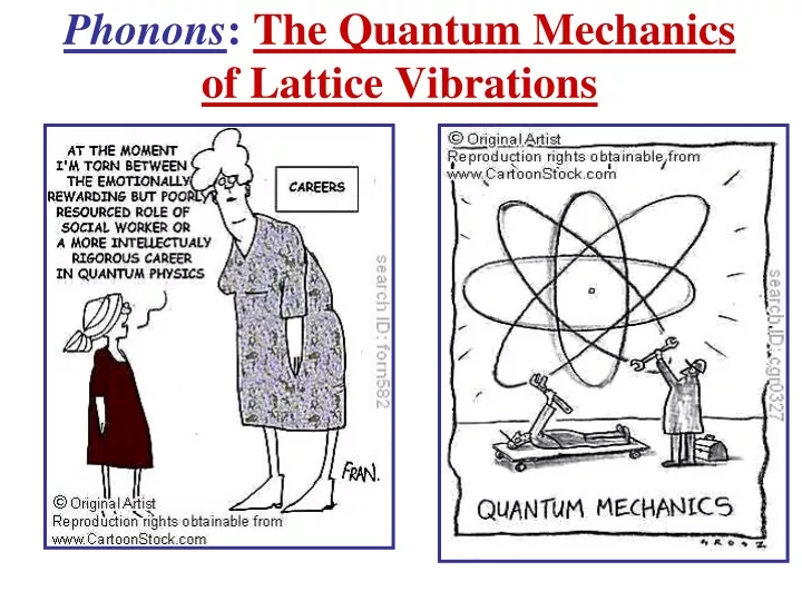 p honons the quantum mechanics of lattice vibrations