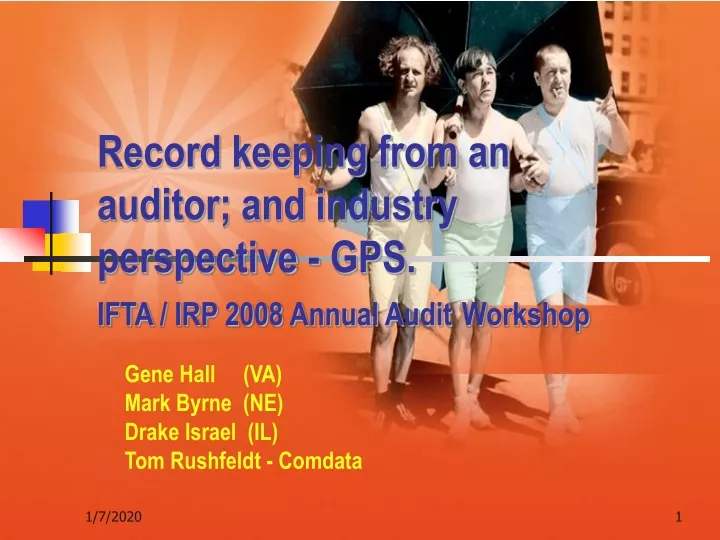record keeping from an auditor and industry