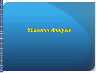 Seasonal Analysis