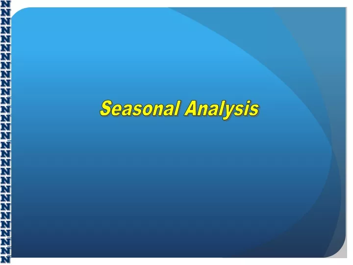seasonal analysis