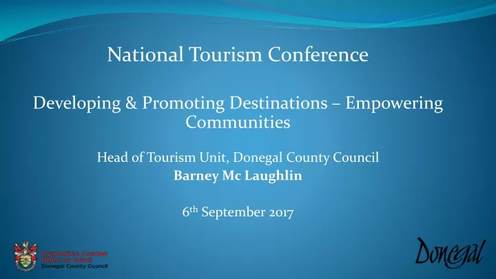 national tourism conference developing promoting