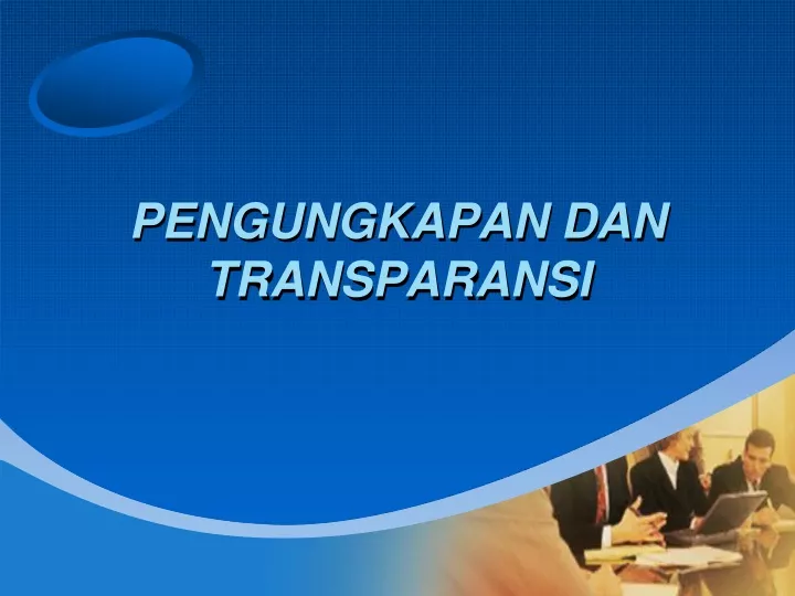 pengungkapan dan transparansi