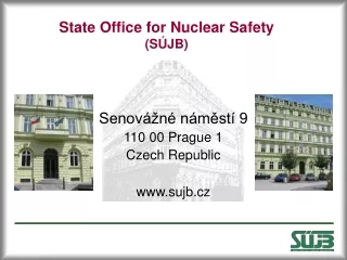 State Office for Nuclear Safety (SÚJB)
