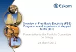 Challenges & Solutions in Free Basic Electricity Programme Presentation - slide 1