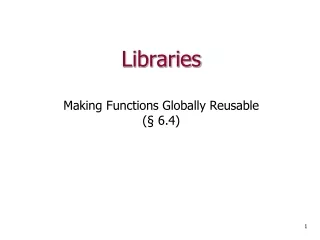 Libraries