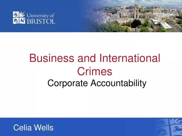 business and international crimes