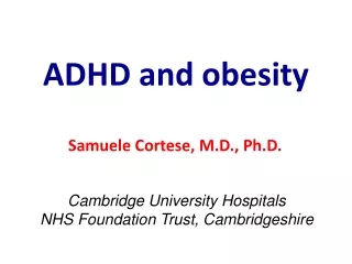 ADHD and obesity