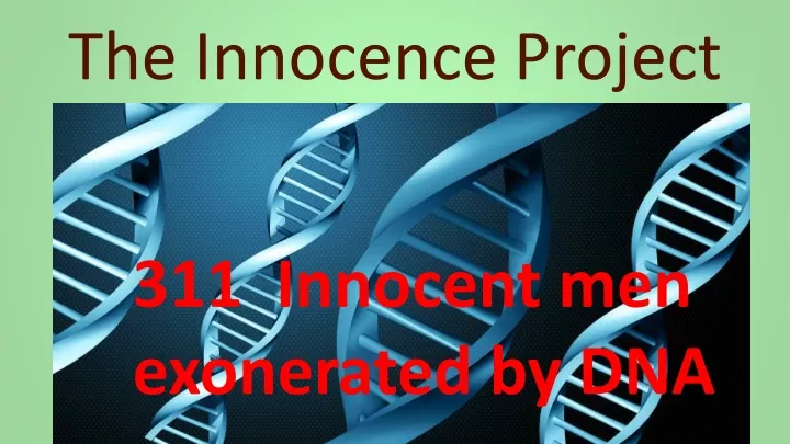 the innocence project
