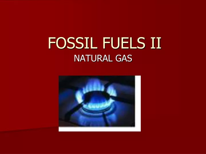 fossil fuels ii