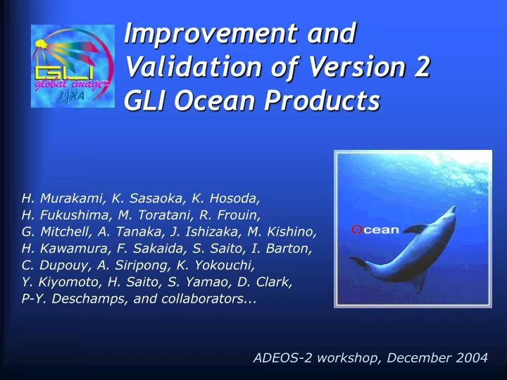 improvement and validation of version 2 gli ocean