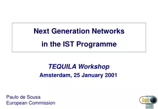 Next Generation Networks in the IST Programme