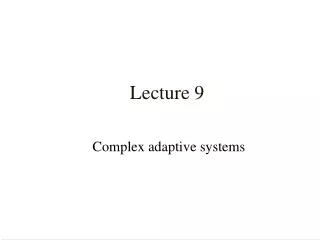 Lecture 9