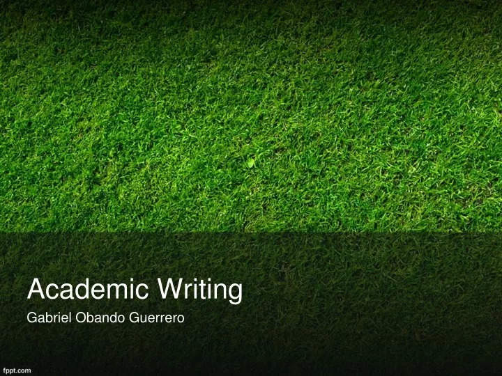 academic writing