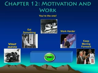 Chapter 12: Motivation and Work