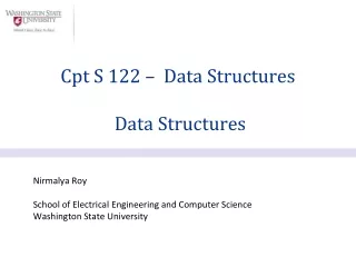 Nirmalya Roy School of Electrical Engineering and Computer Science Washington State University