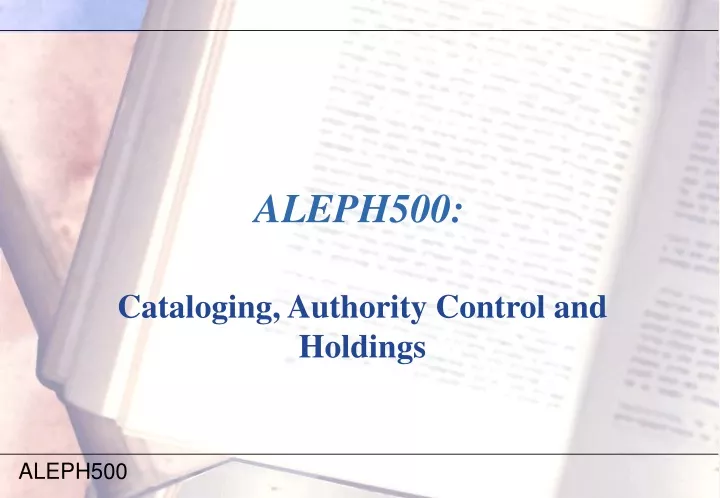 aleph500