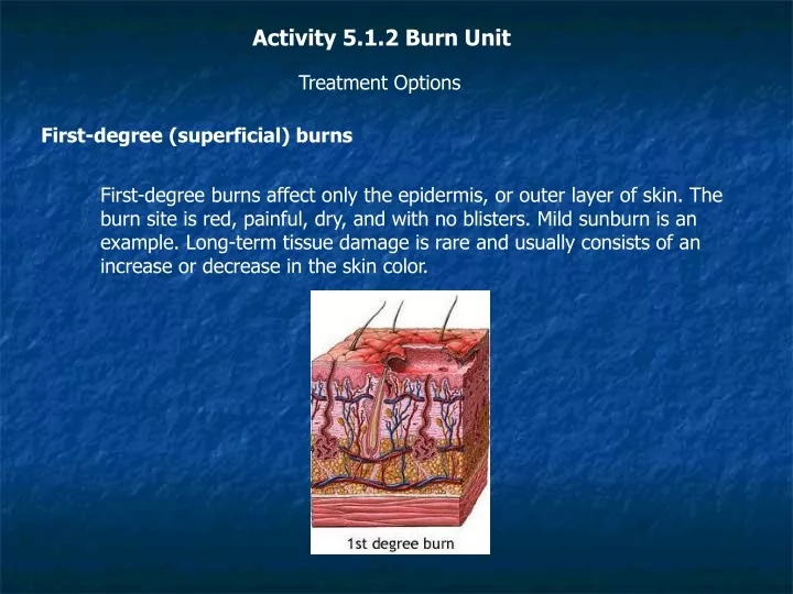 activity 5 1 2 burn unit