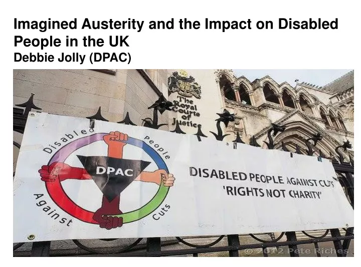 imagined austerity and the impact on disabled