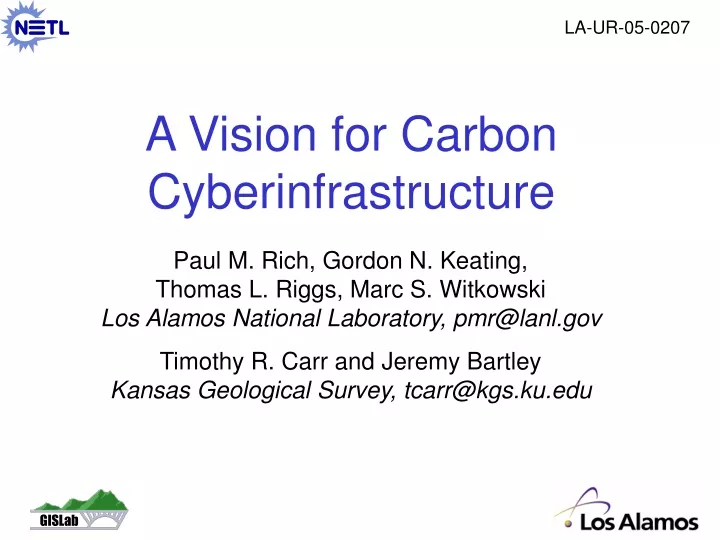 a vision for carbon cyberinfrastructure