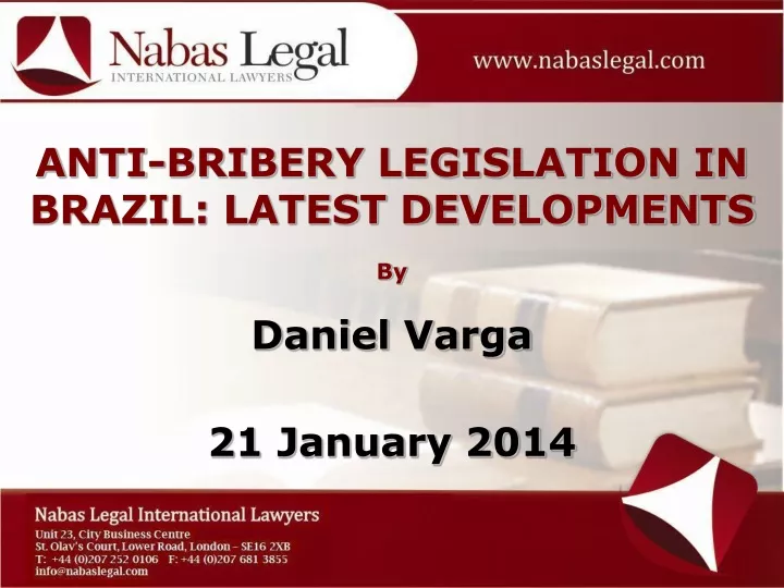 anti bribery legislation in brazil latest