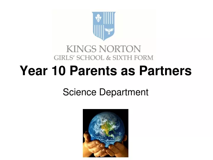 year 10 parents as partners