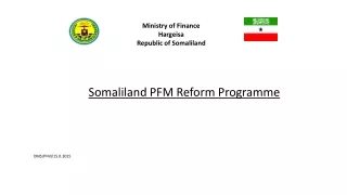 Somaliland PFM Reform  Programme