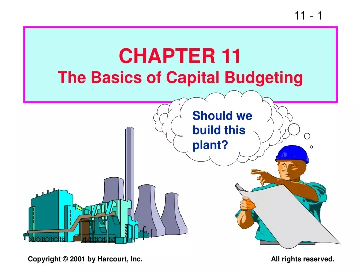 chapter 11 the basics of capital budgeting