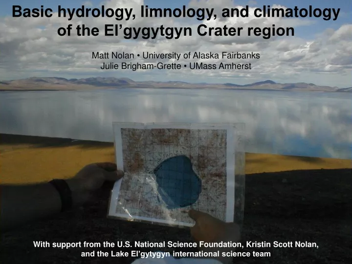 basic hydrology limnology and climatology